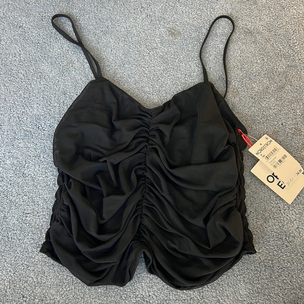 Black tank top